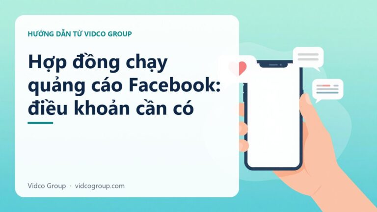 Hợp đồng chạy quảng cáo Facebook: điều khoản cần có và khung mẫu