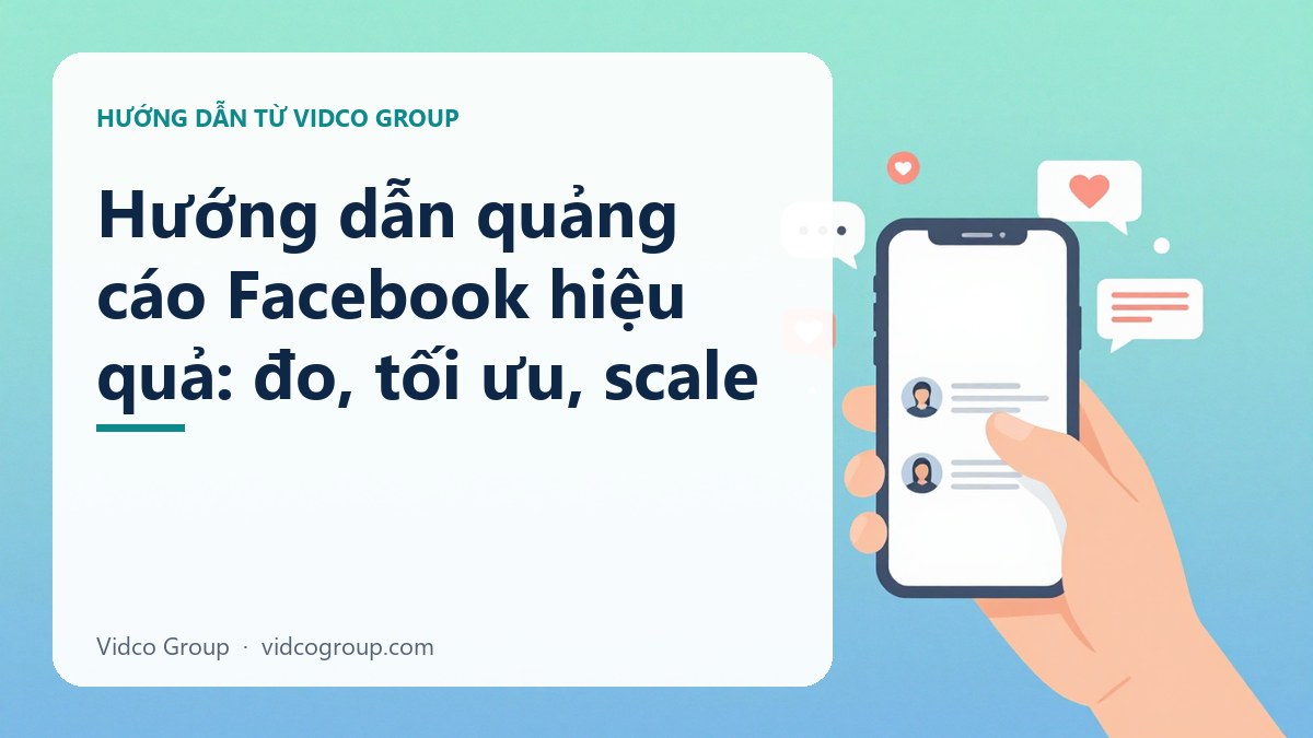 Hướng dẫn quảng cáo Facebook hiệu quả: đo, tối ưu, scale