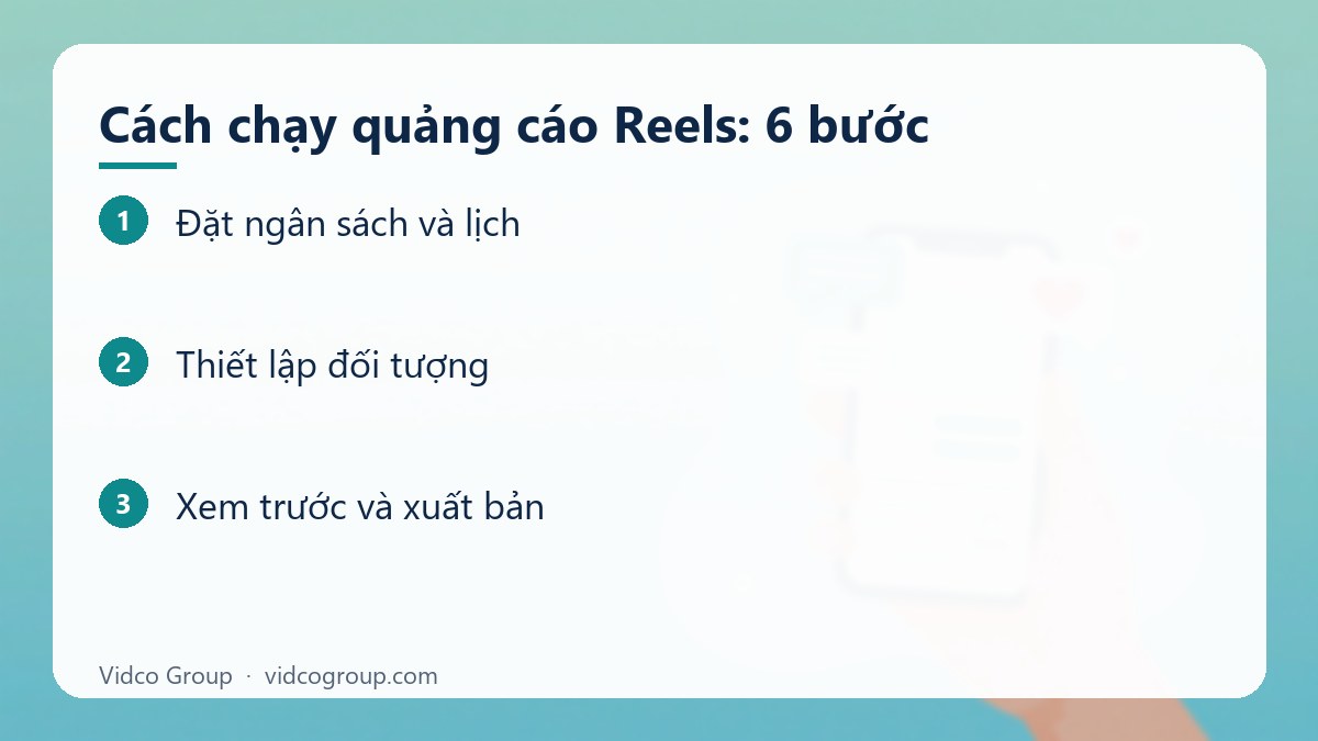 Các bước: Cách chạy quảng cáo Reels: 6 bước