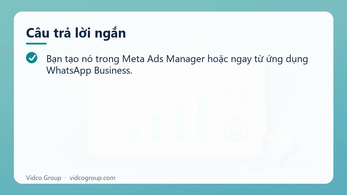 Câu trả lời ngắn: Hướng dẫn quảng cáo WhatsApp