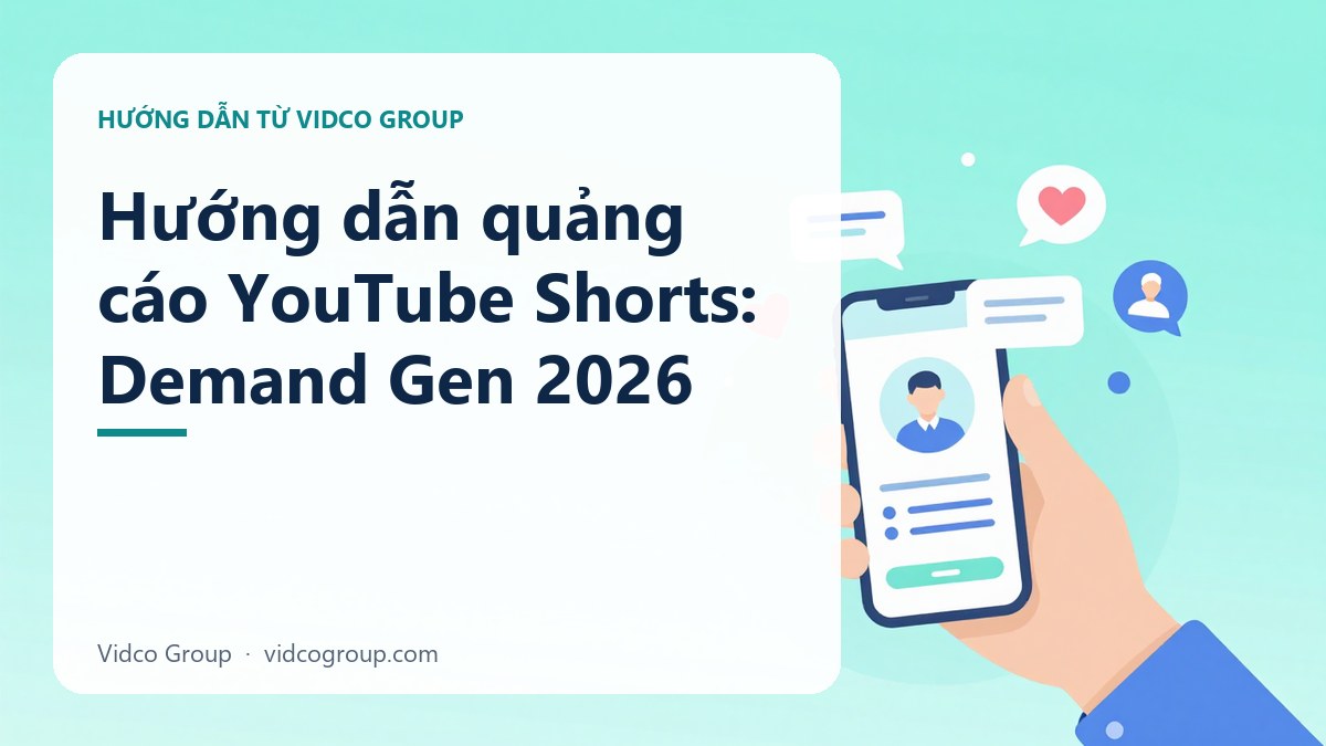 Hình minh họa: Hướng dẫn quảng cáo YouTube Shorts: Demand Gen 2026