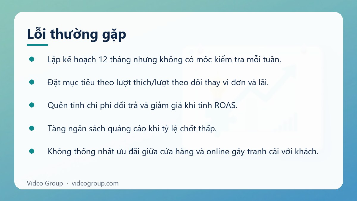 Danh sách: Lỗi thường gặp