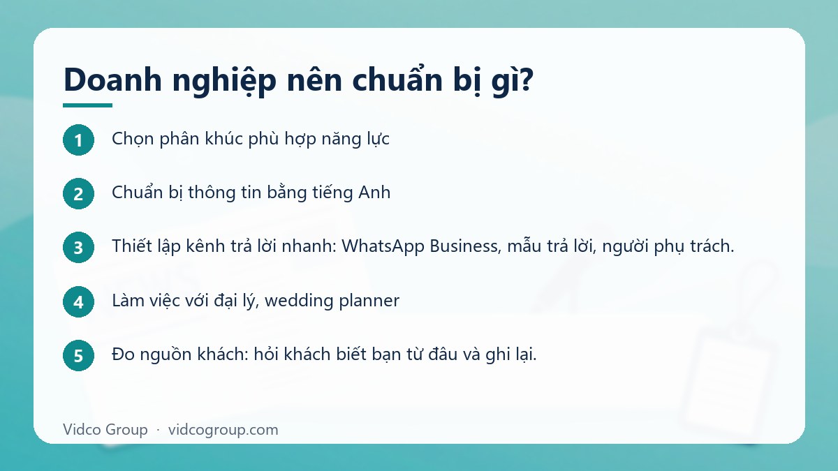 Các bước: Doanh nghiệp nên chuẩn bị gì?