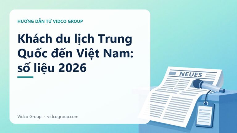 Khách du lịch Trung Quốc đến Việt Nam: số liệu 2026