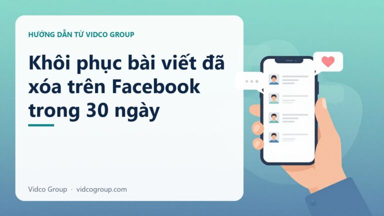 Khôi Phục Bài Viết Đã Xóa Trên Facebook: Thùng Rác 30 Ngày