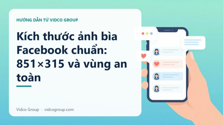 Kích thước ảnh bìa Facebook chuẩn: 851×315 và vùng an toàn