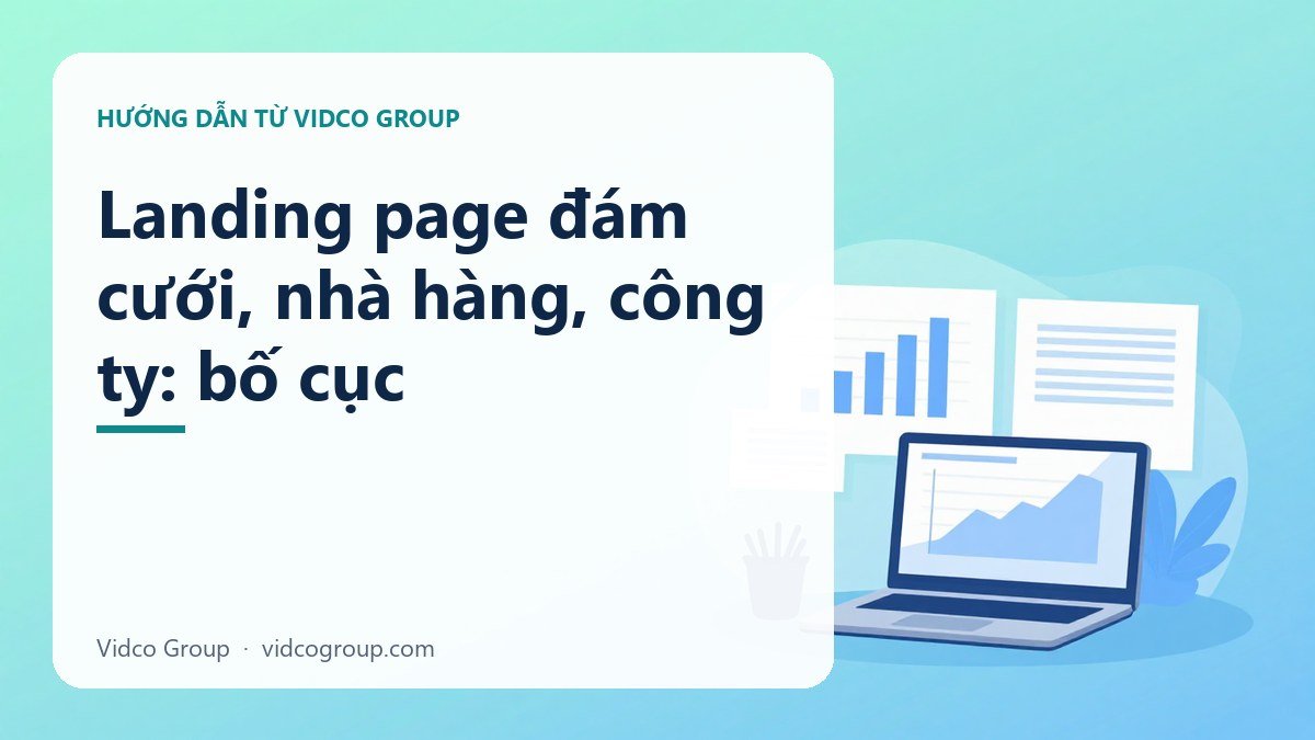 Hình minh họa: Landing page đám cưới, nhà hàng, công ty: bố cục