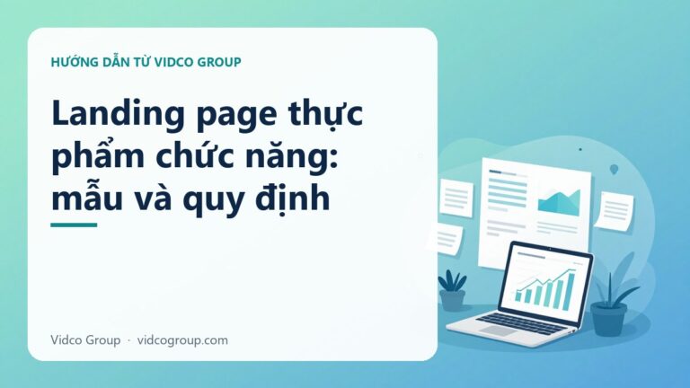 Landing page thực phẩm chức năng: mẫu và quy định