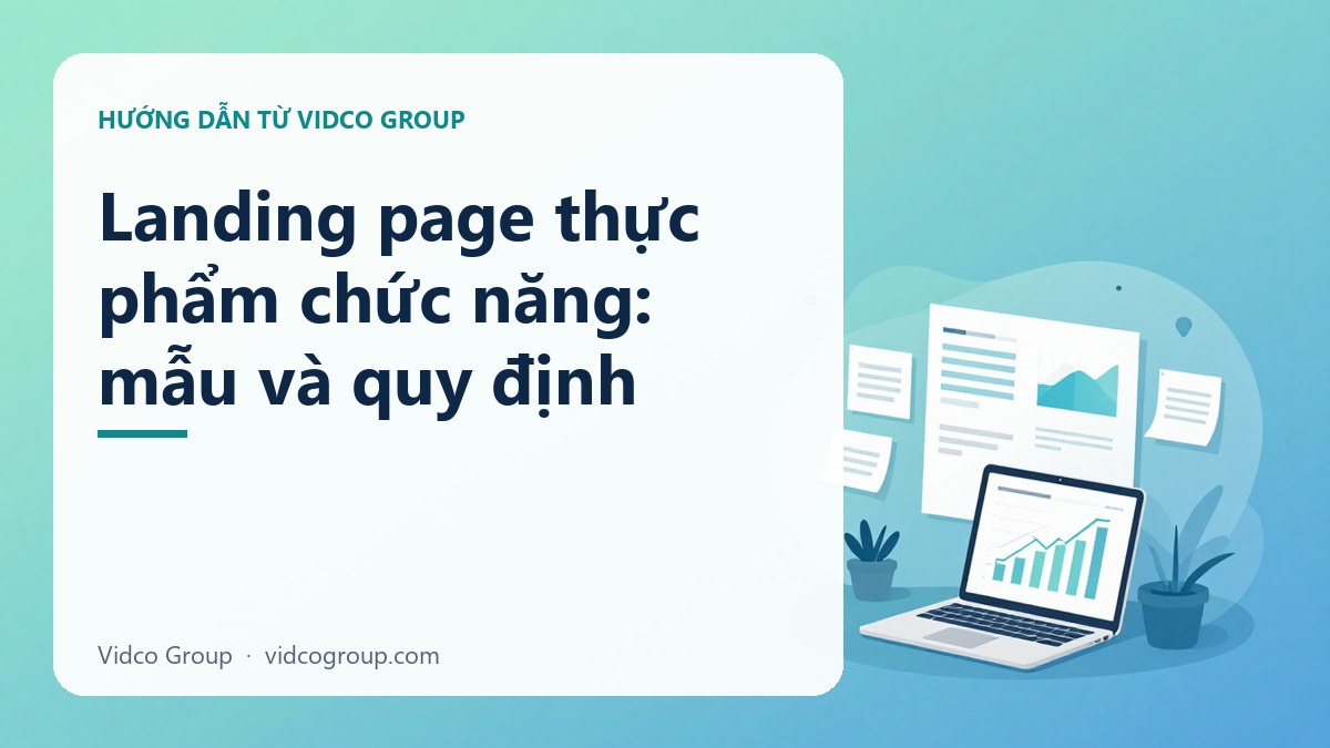 Hình minh họa: Landing page thực phẩm chức năng: mẫu và quy định