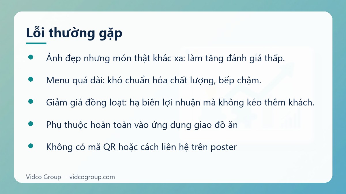 Danh sách: Lỗi thường gặp