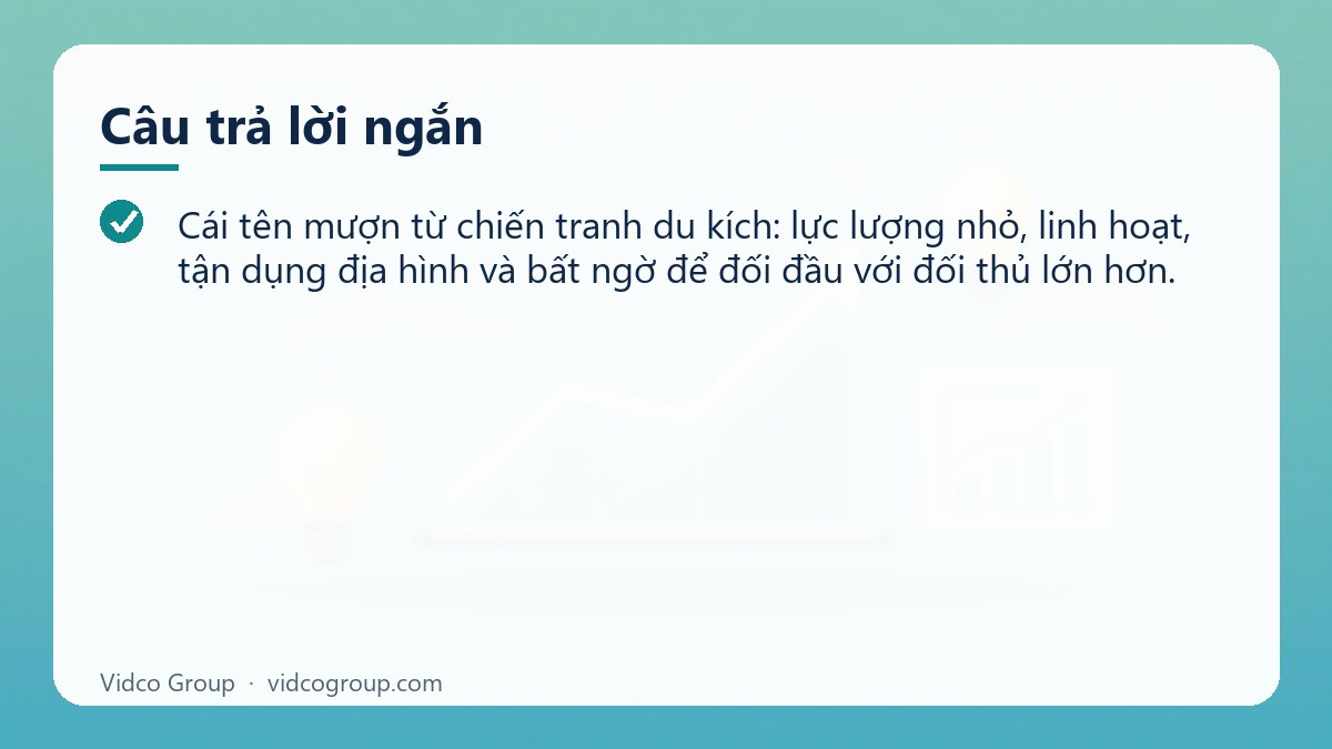 Câu trả lời ngắn: Marketing du kích là gì