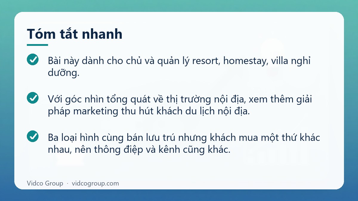 Tóm tắt nhanh: Marketing hospitality