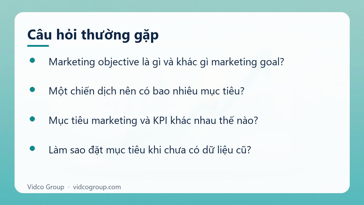 Một số câu hỏi thường gặp về Marketing objective là gì