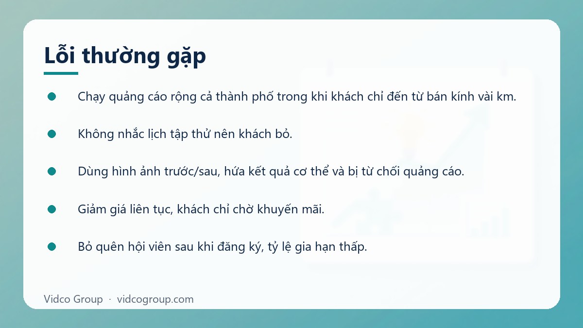 Danh sách: Lỗi thường gặp