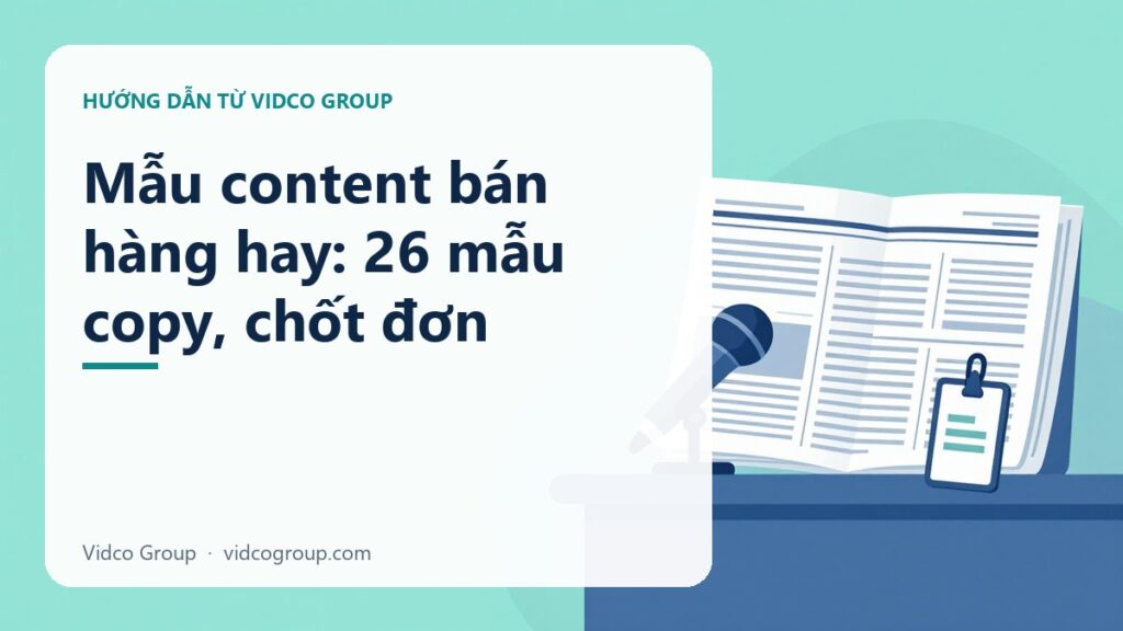 Mẫu content bán hàng hay: 26 mẫu copy, chốt đơn