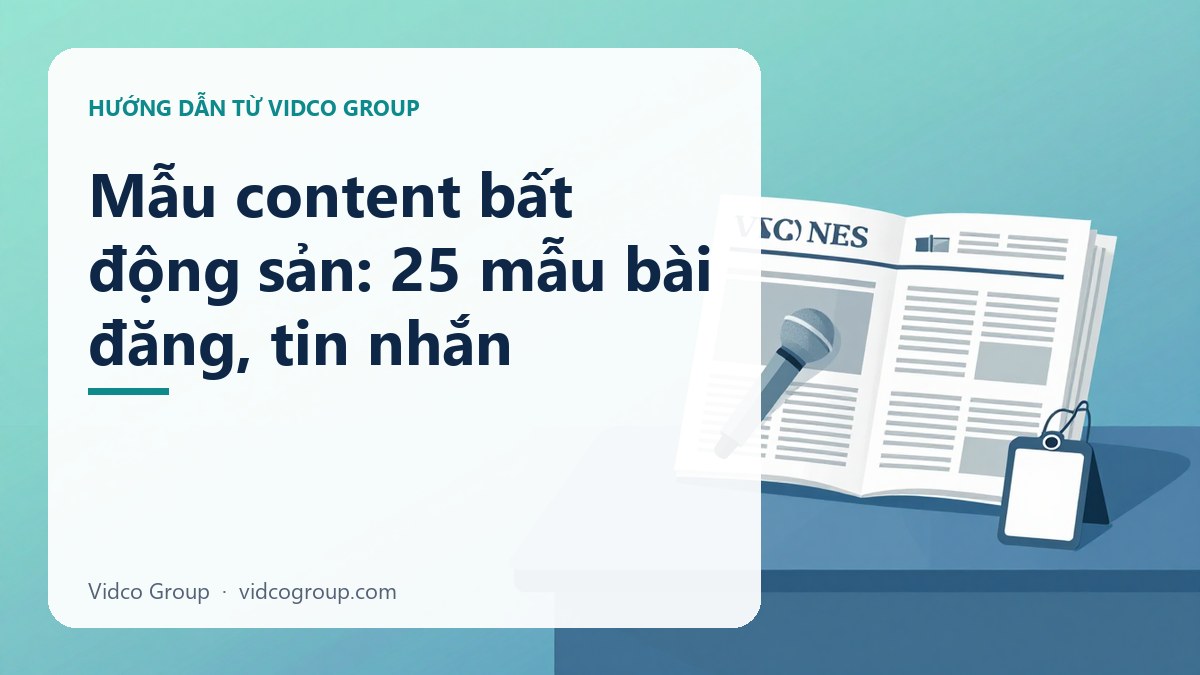 Mẫu content bất động sản: 25 mẫu bài đăng, tin nhắn