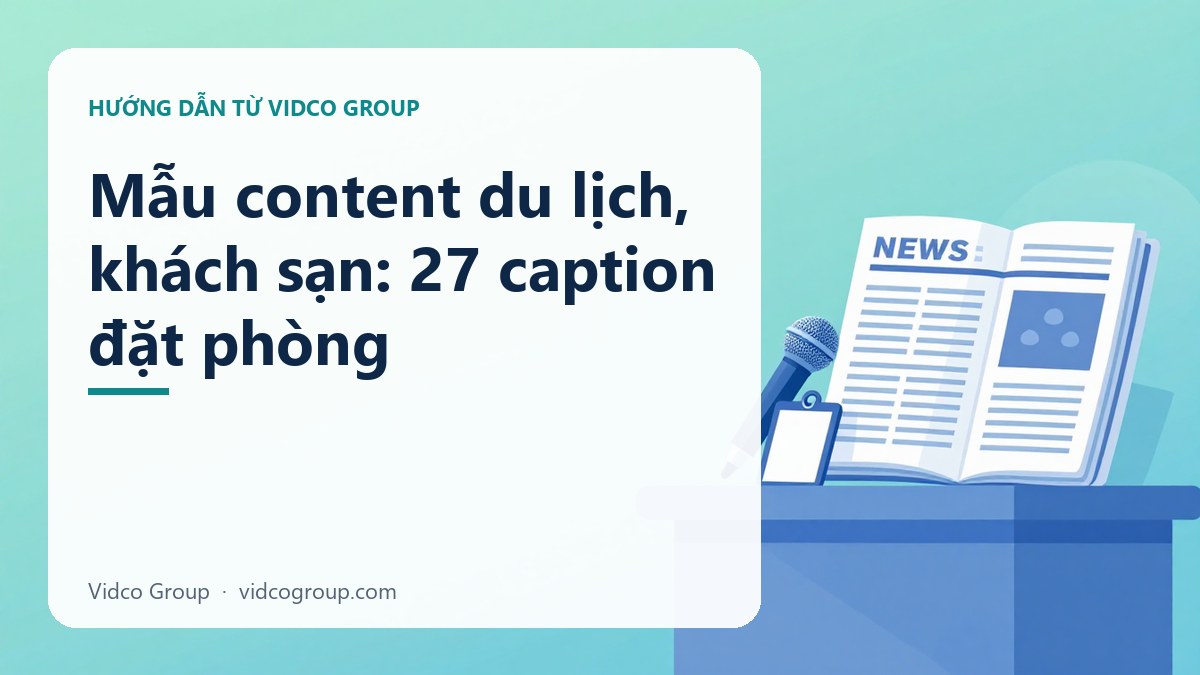 Hình minh họa: Mẫu content du lịch, khách sạn: 27 caption đặt phòng