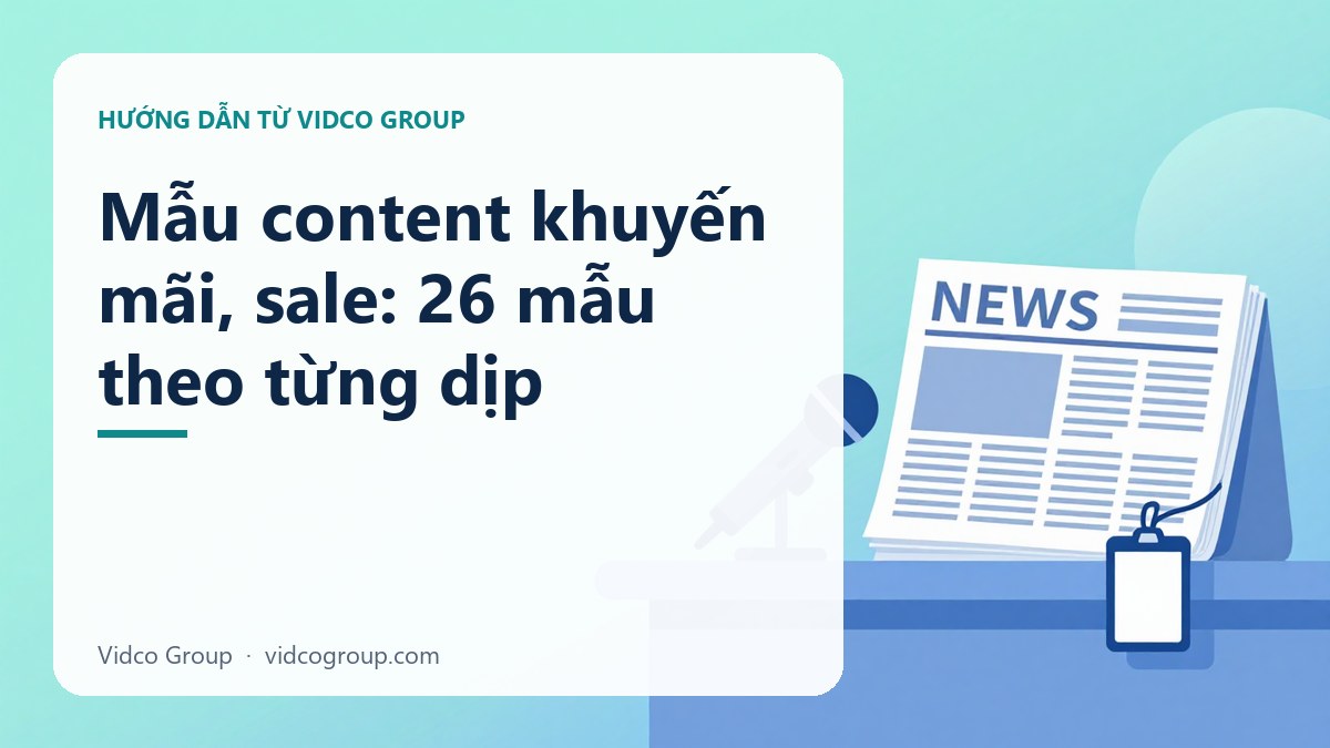 Mẫu content khuyến mãi, sale: 26 mẫu theo từng dịp
