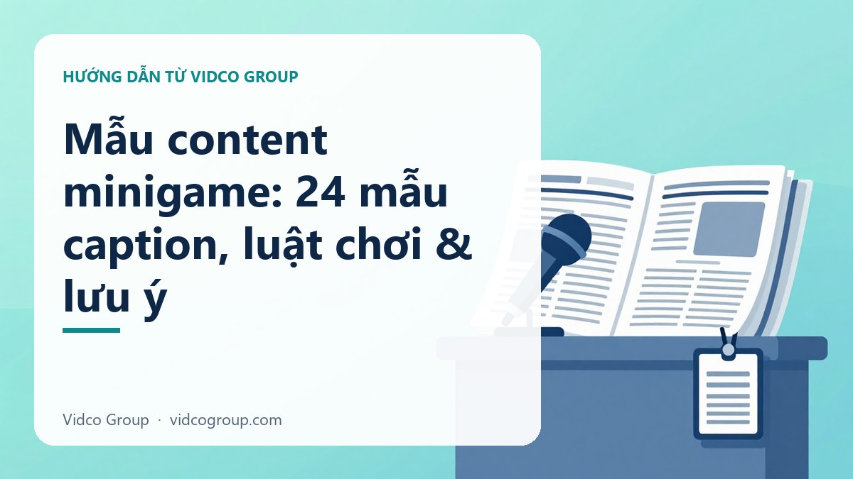Hình minh họa: Mẫu content minigame: 24 mẫu caption, luật chơi & lưu ý