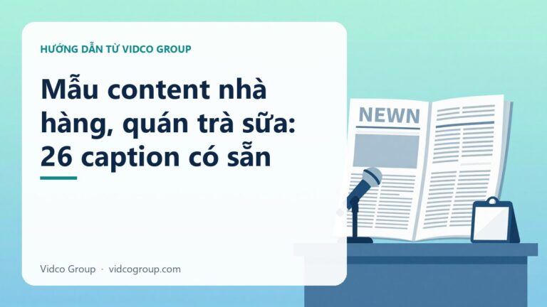 Mẫu content nhà hàng, quán trà sữa: 26 caption có sẵn