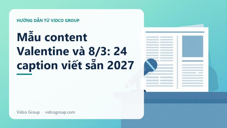 Mẫu content Valentine và 8/3: 24 caption viết sẵn 2027