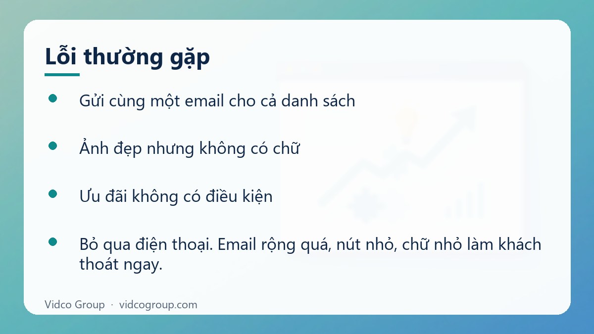 Danh sách: Lỗi thường gặp