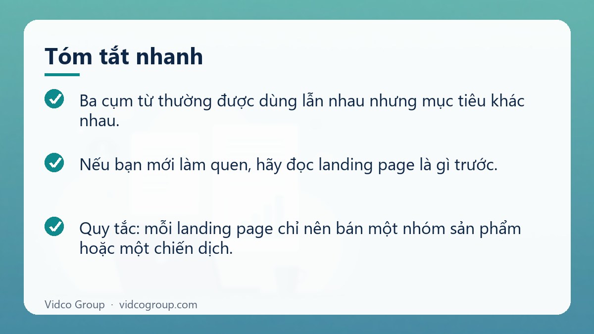 Tóm tắt nhanh: Landing Page Du Lịch