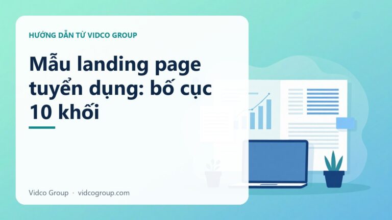 Mẫu landing page tuyển dụng: bố cục 10 khối