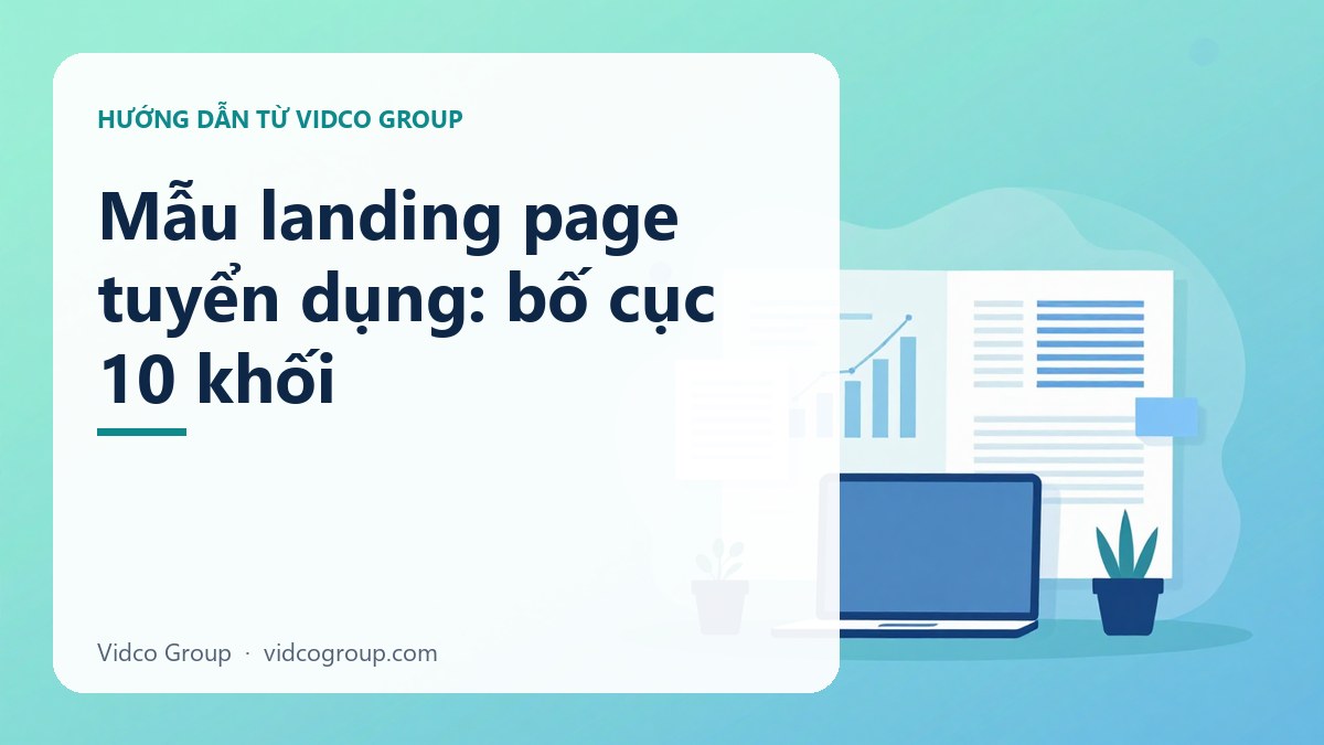 Hình minh họa: Mẫu landing page tuyển dụng: bố cục 10 khối