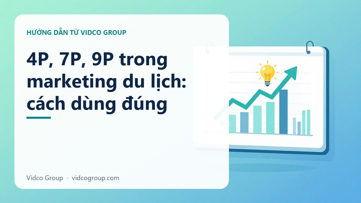 Hình minh họa: 4P, 7P, 9P trong marketing du lịch: cách dùng đúng