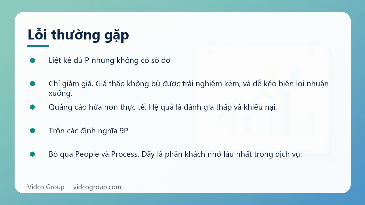 Danh sách: Lỗi thường gặp
