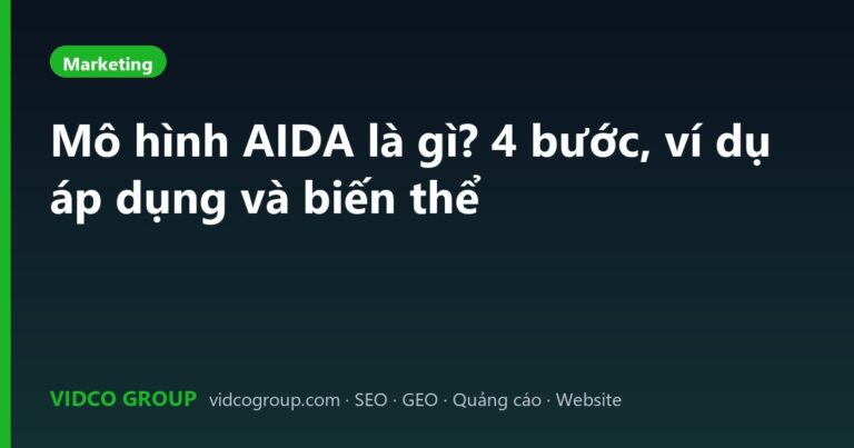 Mô hình AIDA là gì? 4 bước, ví dụ áp dụng và biến thể