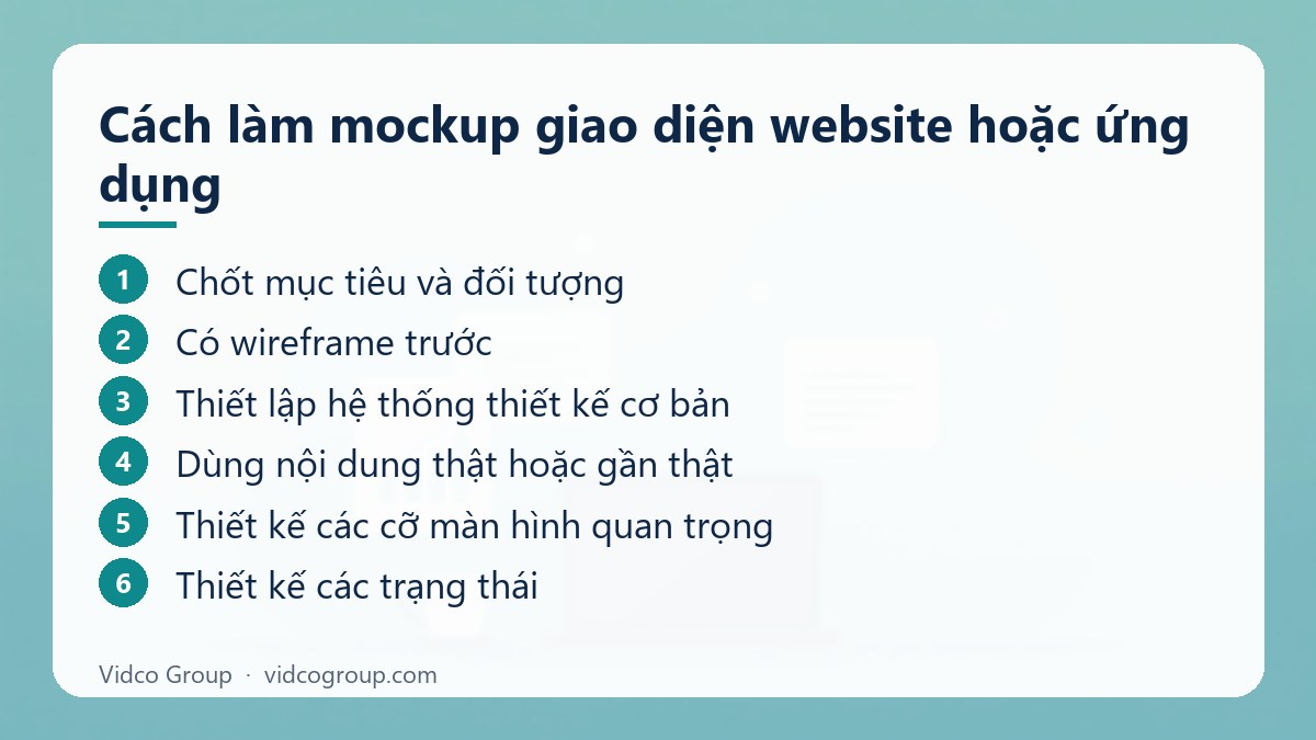 Các bước: Cách làm mockup giao diện website hoặc ứng dụng