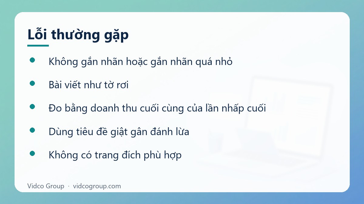 Danh sách: Lỗi thường gặp