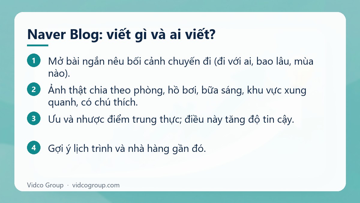 Các bước: Naver Blog: viết gì và ai viết?