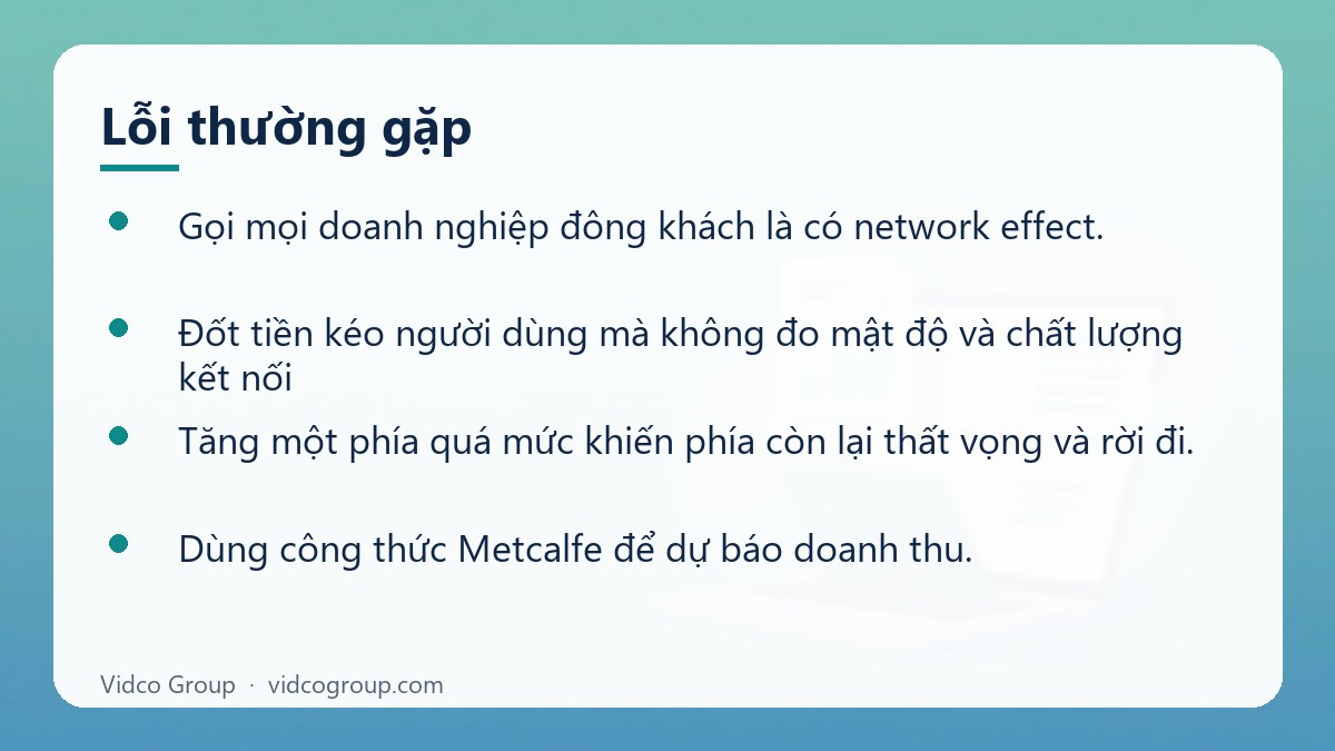 Danh sách: Lỗi thường gặp