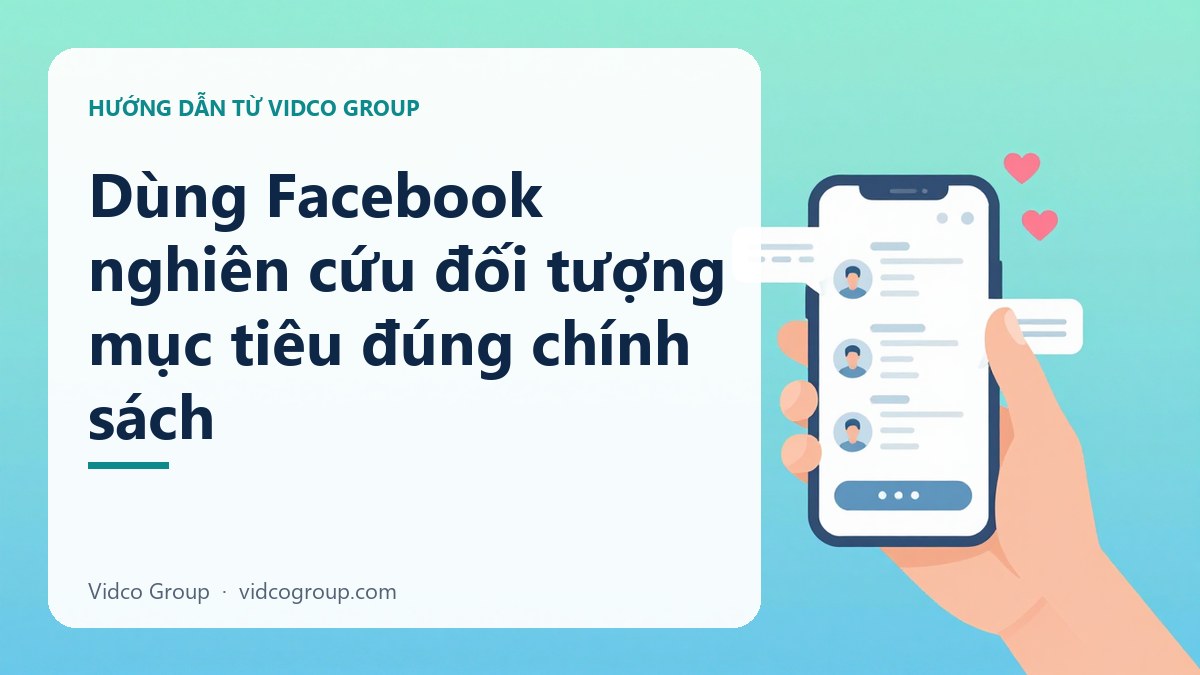 Dùng Facebook nghiên cứu đối tượng mục tiêu đúng chính sách