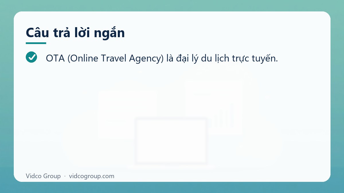 Câu trả lời ngắn: OTA và thanh toán cho khách Hàn Quốc