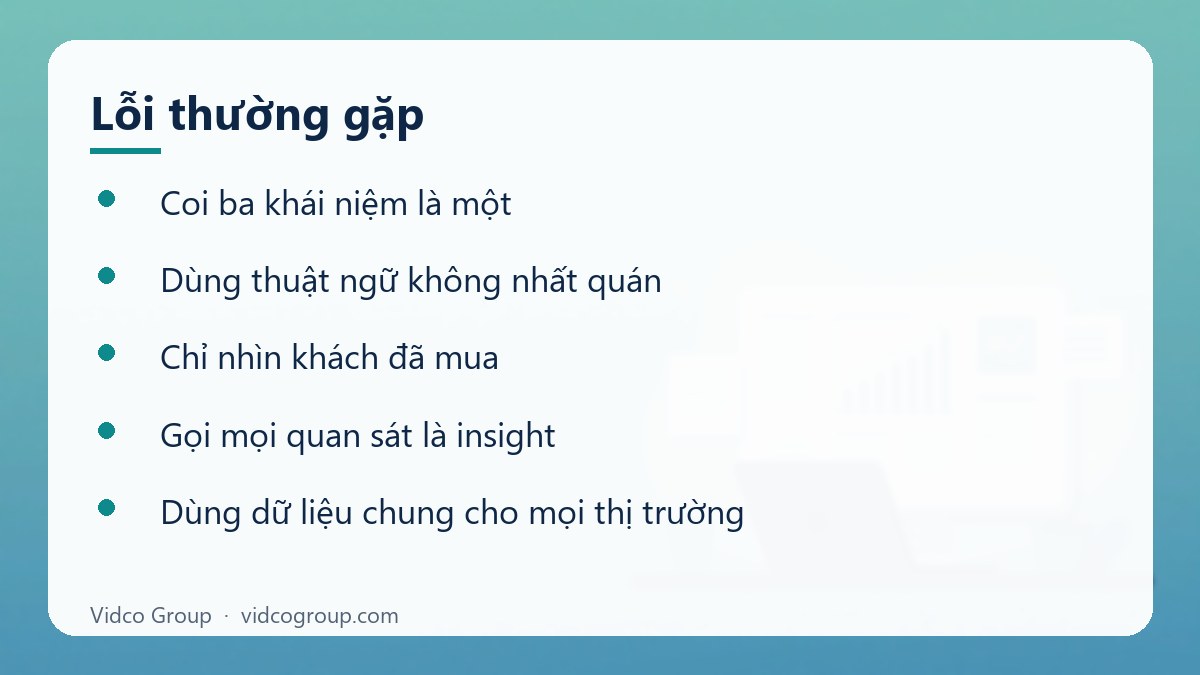 Danh sách: Lỗi thường gặp