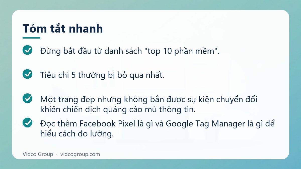 Tóm tắt nhanh: Phần mềm làm landing page