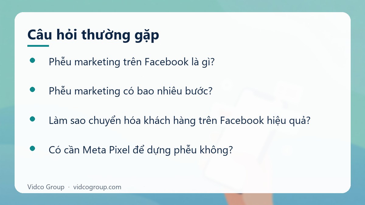Một số câu hỏi thường gặp về Phễu marketing trên Facebook