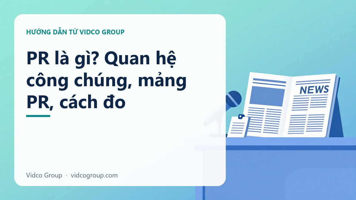 Hình minh họa: PR là gì? Quan hệ công chúng, mảng PR, cách đo