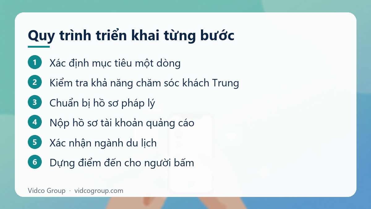 Các bước: Quy trình triển khai từng bước