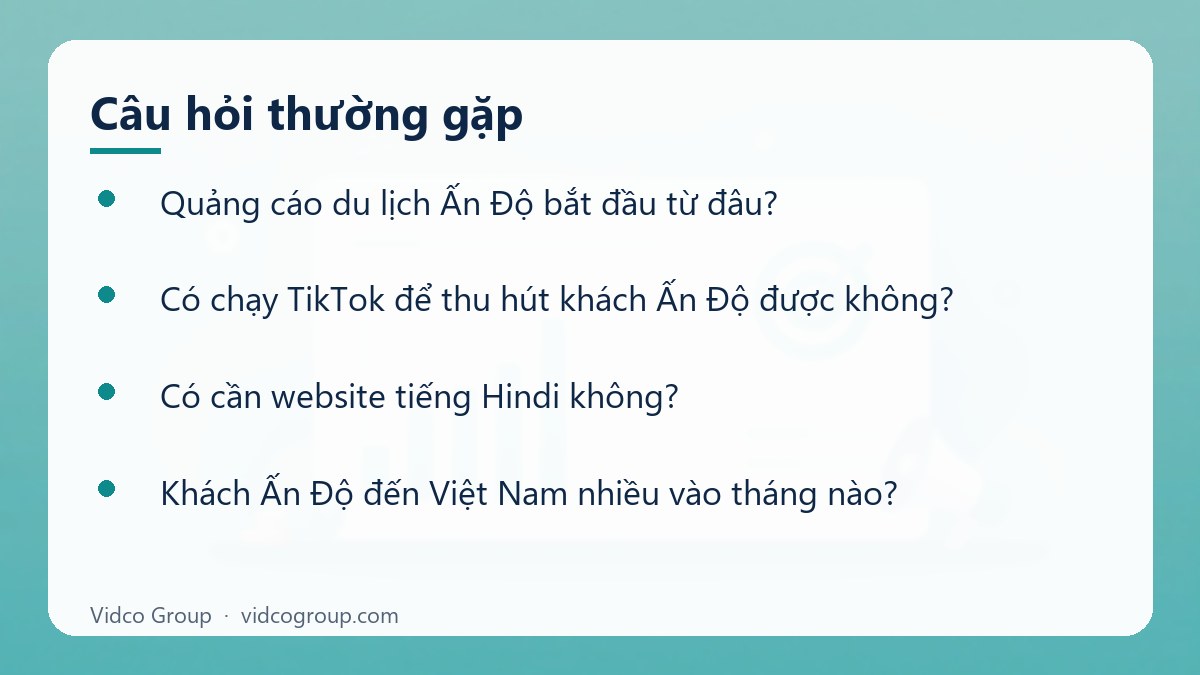Một số câu hỏi thường gặp về Quảng cáo du lịch Ấn Độ