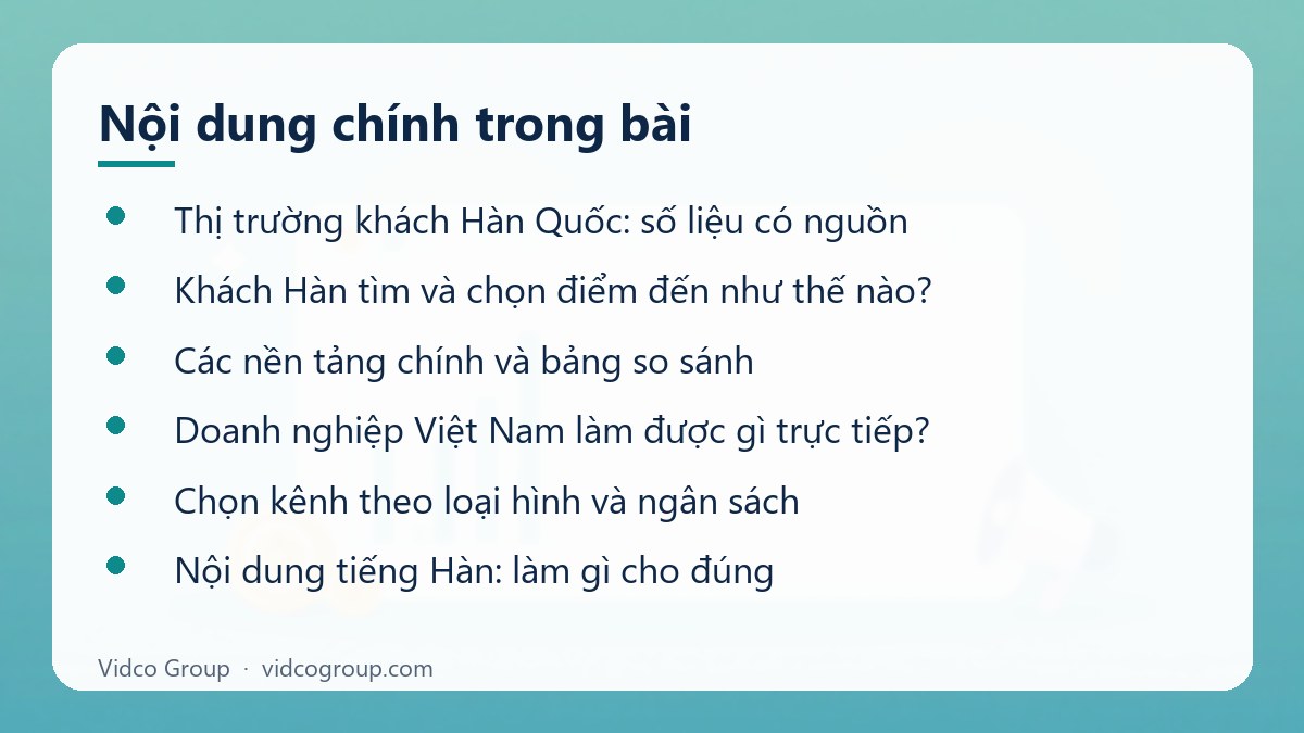 Nội dung chính: Quảng cáo du lịch Hàn Quốc