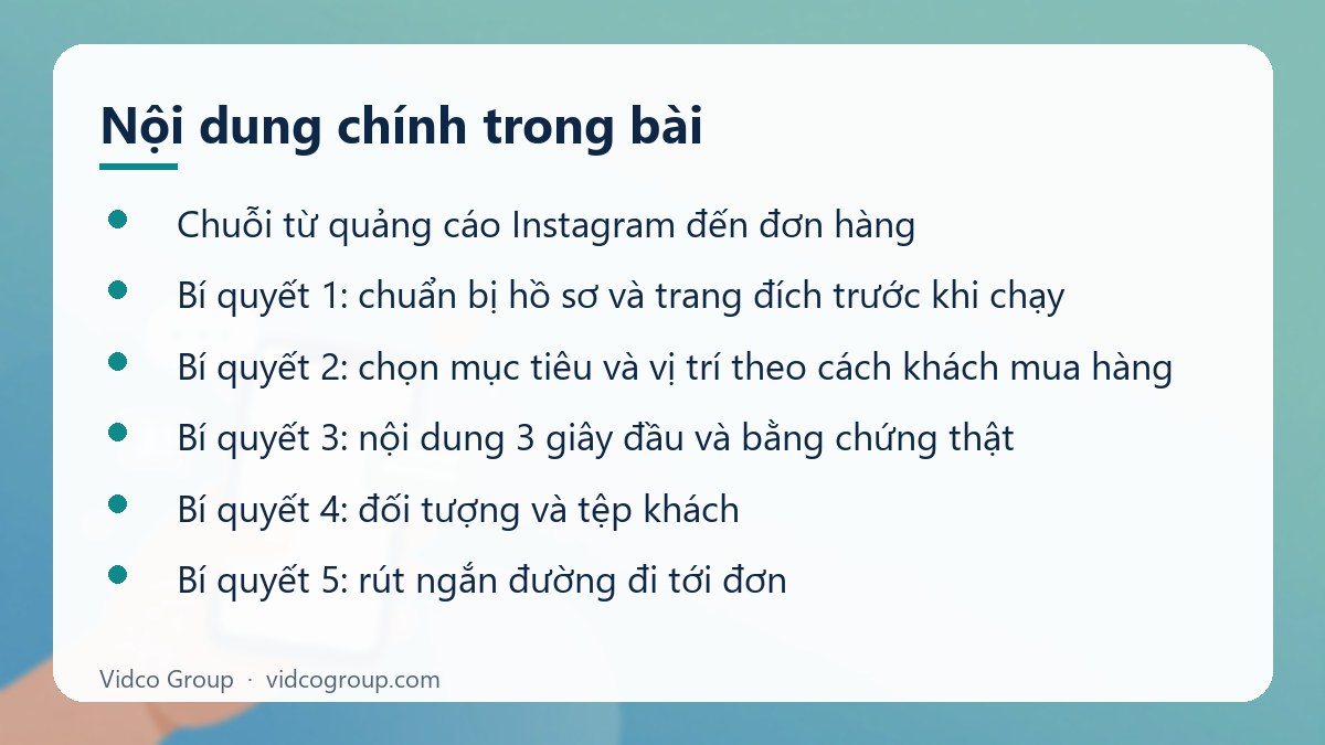 Nội dung chính: Chạy quảng cáo Instagram tăng đơn