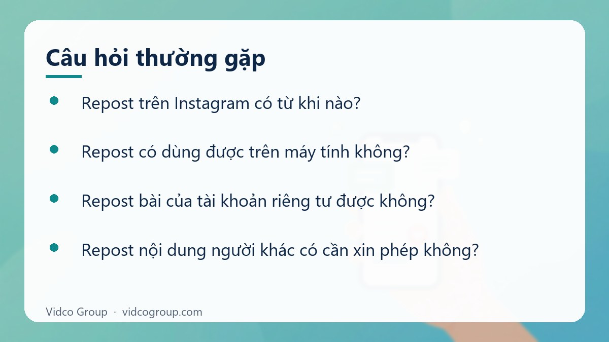 Một số câu hỏi thường gặp về Repost Instagram là gì