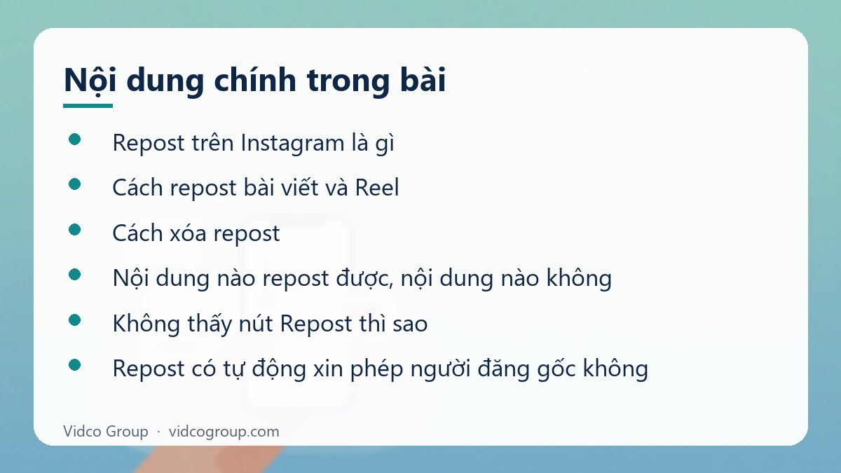 Nội dung chính: Repost Instagram là gì