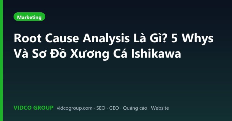 Root Cause Analysis Là Gì? 5 Whys Và Sơ Đồ Xương Cá Ishikawa