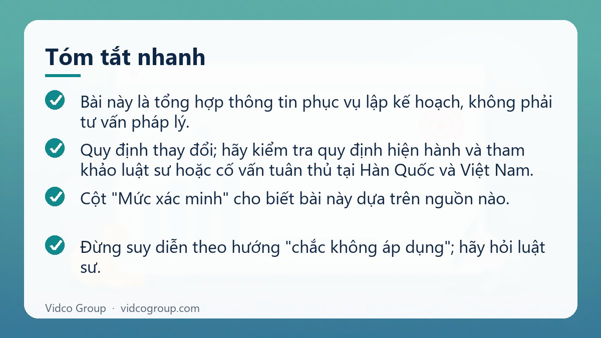 Tóm tắt nhanh: Quy định quảng cáo thị trường Hàn Quốc